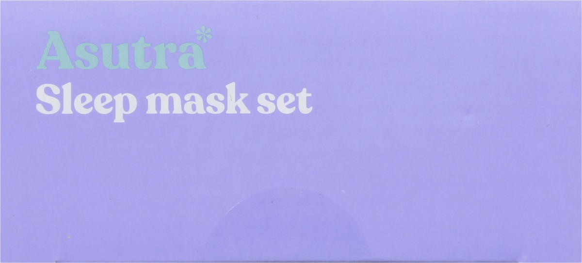 slide 4 of 9, Asutra Sleep Mask Set with Weighted Silk Eye Pillow & Cooling Gel Mask Lavender, 1 ct