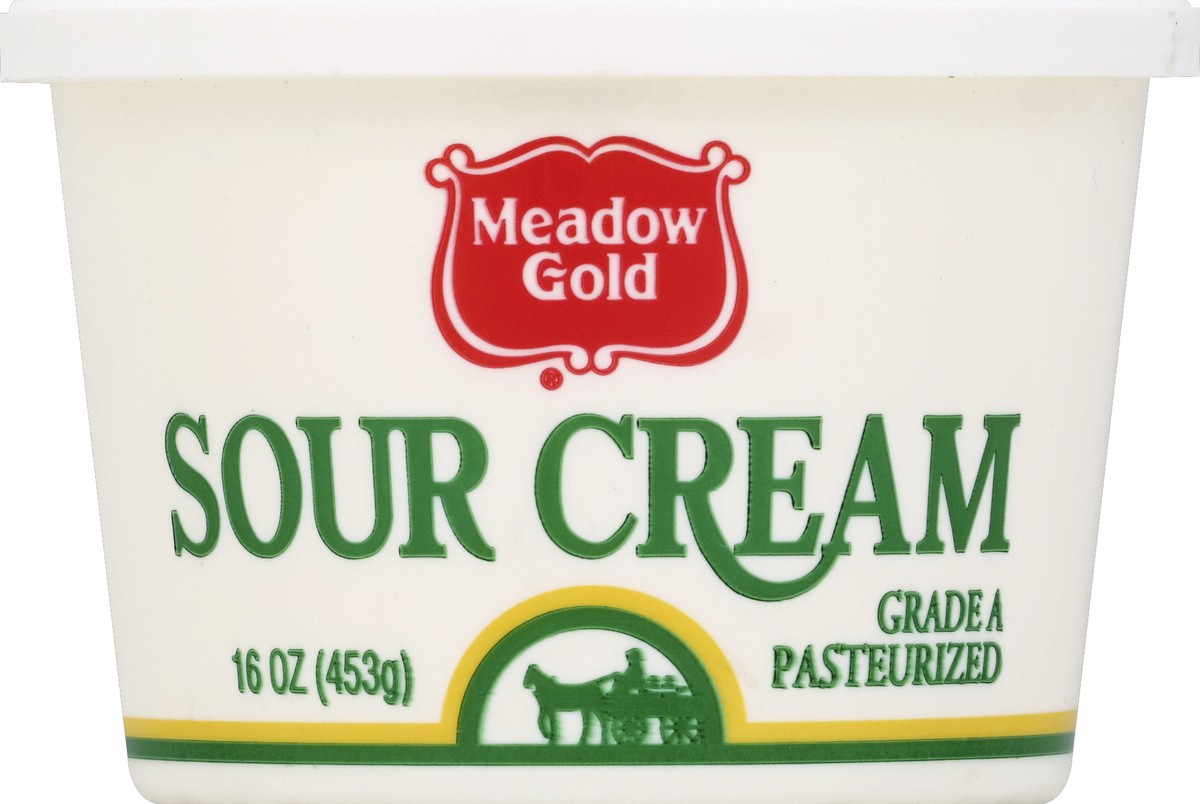 slide 3 of 7, Meadow Gold Sour Cream 16 oz, 16 oz