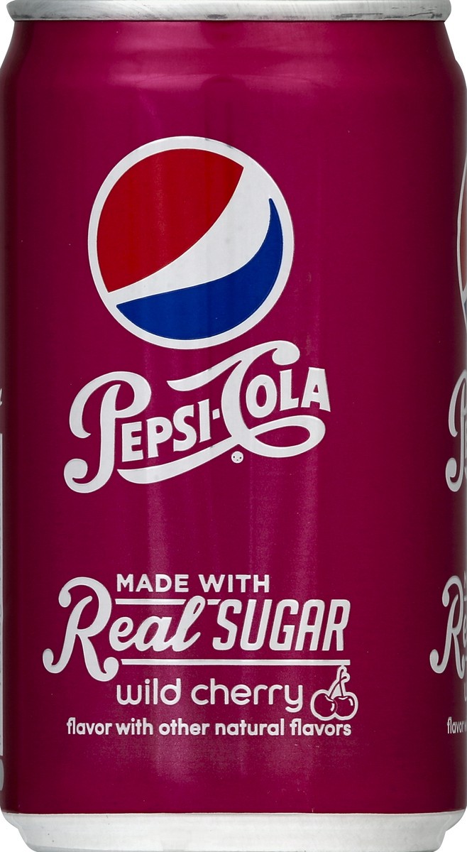 slide 3 of 4, Pepsi Wild Cherry Real Sugar Mini Can, 8 ct; 7.5 fl oz