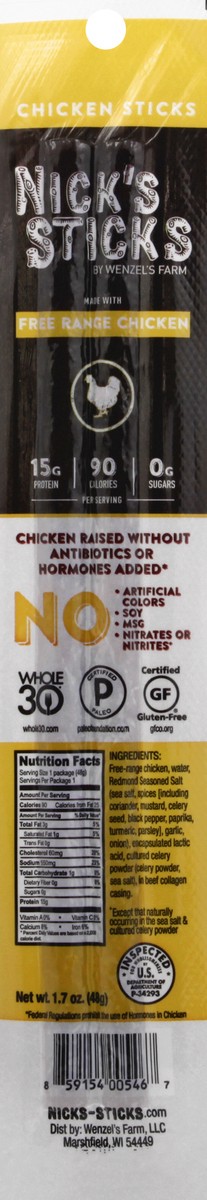 slide 3 of 13, Nick's Sticks Chicken, 1.7 oz