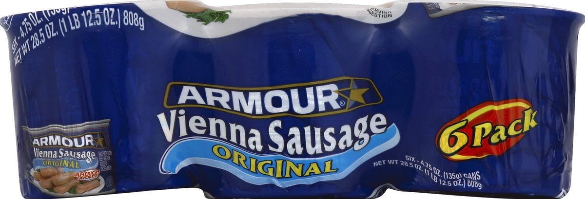 slide 4 of 4, Armour Vienna Sausage 6 ea, 6 ct; 27.6 oz