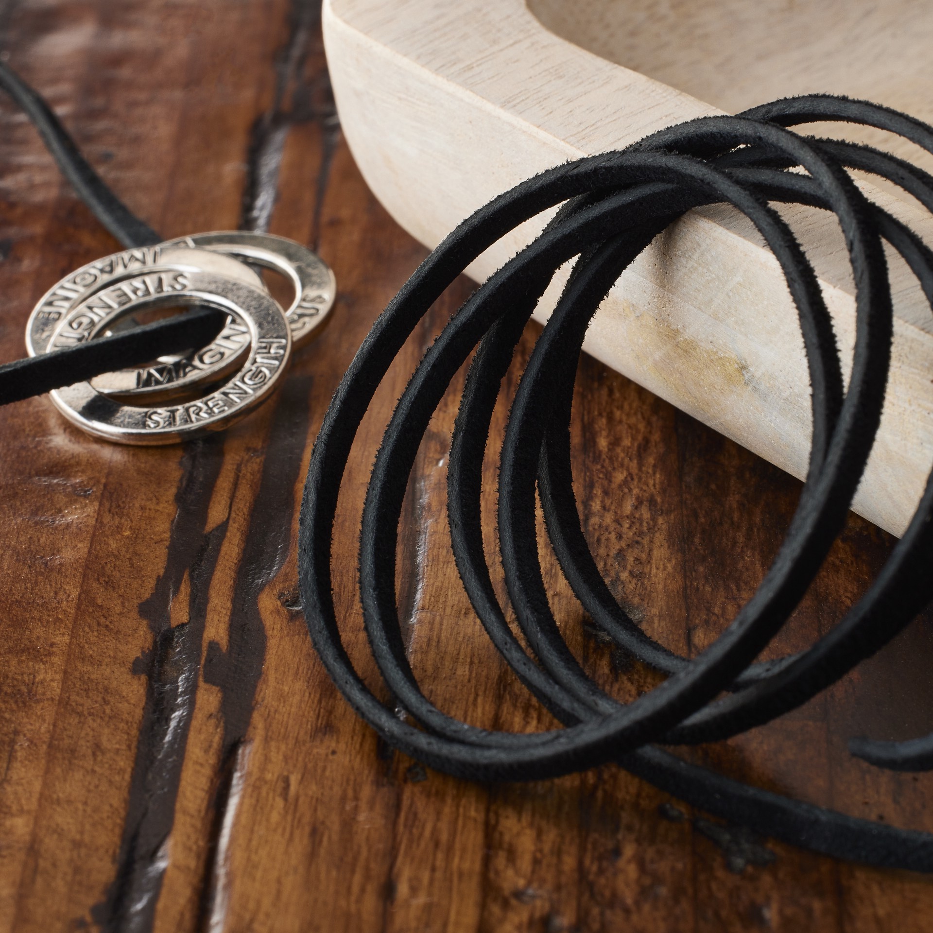 slide 2 of 2, 1/8" Suede Lace By Artminds, 1/8 in x 8 yd