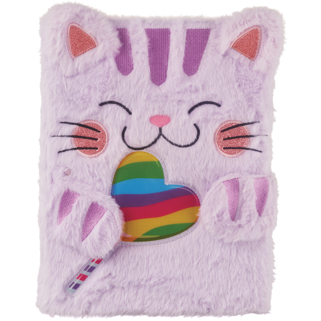 slide 1 of 1, Votum Furry Cat Sketchbook, Purple, 8 In X 11 In, 1 ct