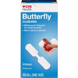 slide 1 of 1, CVS Health Butterfly Closures All One Size, 12 ct