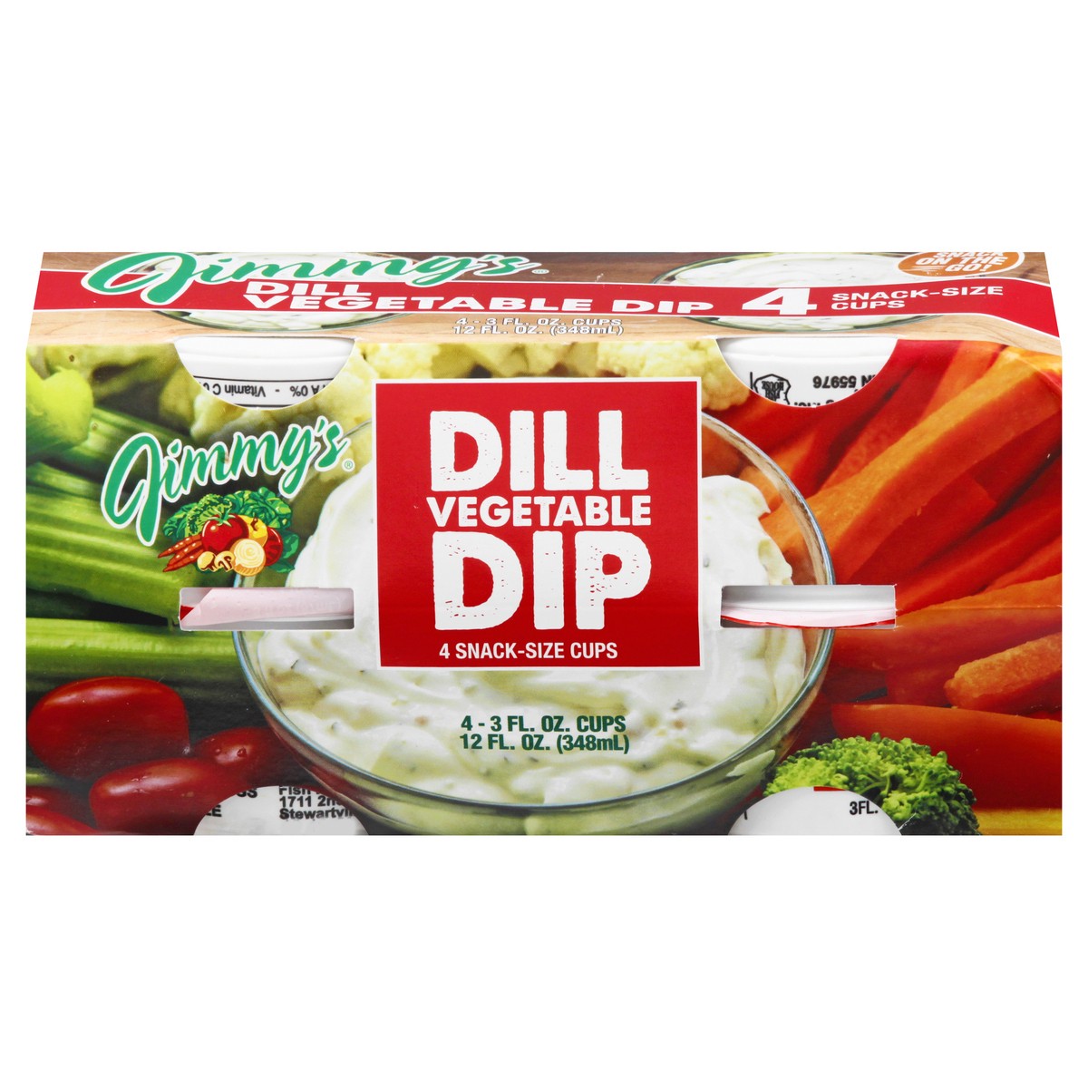 slide 1 of 10, Jimmy's Jimmys Vegetable Dip, Dill 4-3 Fl Oz, 12 fl oz