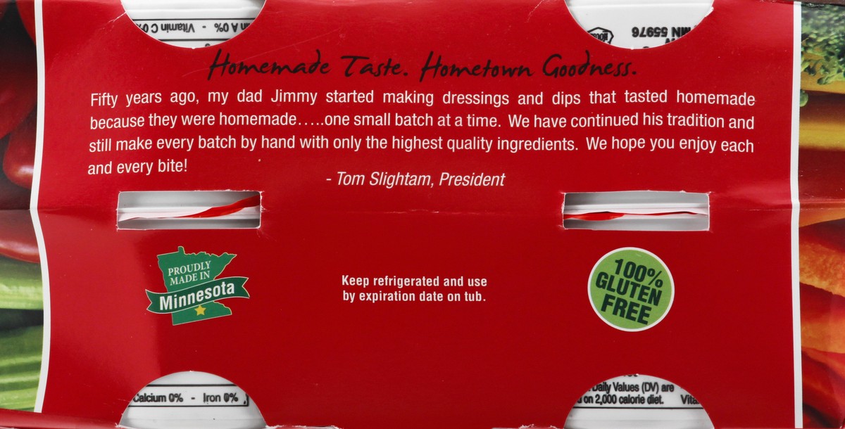 slide 10 of 10, Jimmy's Jimmys Vegetable Dip, Dill 4-3 Fl Oz, 12 fl oz