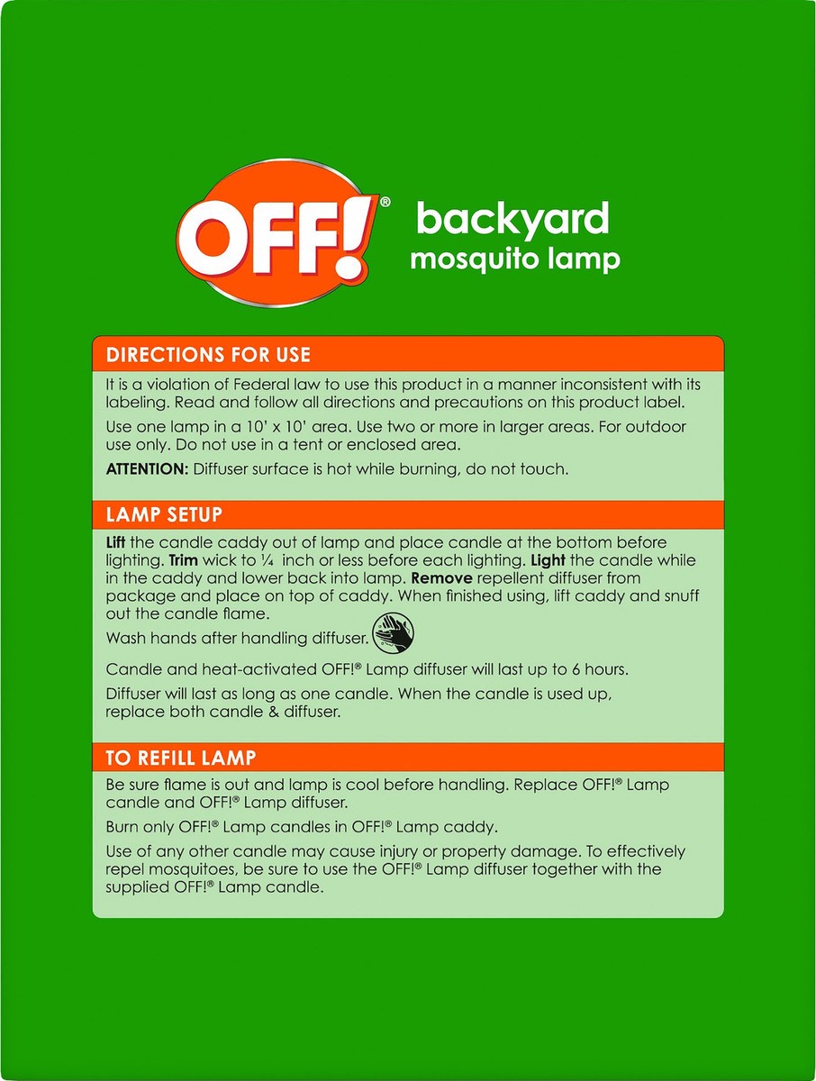 slide 4 of 9, OFF! Mosquito Lamp & Repellent Diffuser, Covers an Area up to 10 feet by 10 feet, 0.03 oz