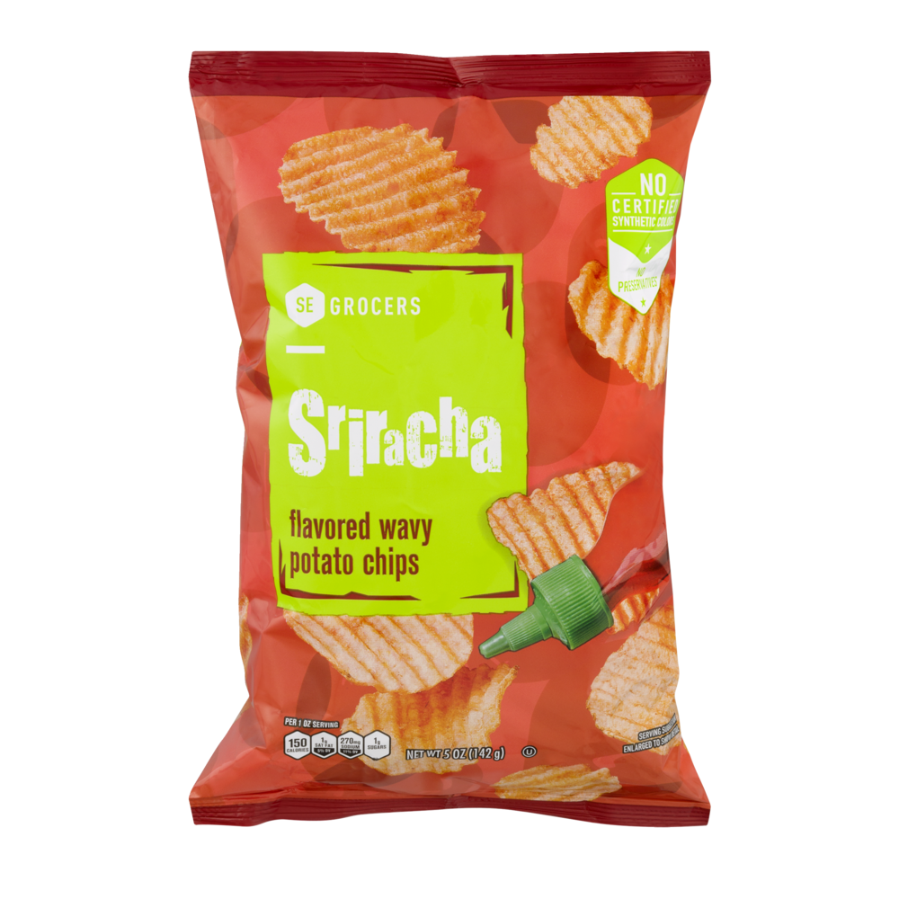slide 1 of 1, SE Grocers Potato Chips Sriracha - 5 oz, 5 oz
