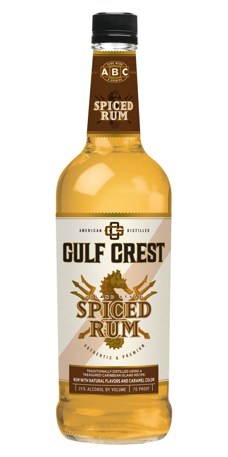 slide 1 of 1, ABC Gulf Crest Spiced Rum, 750 ml