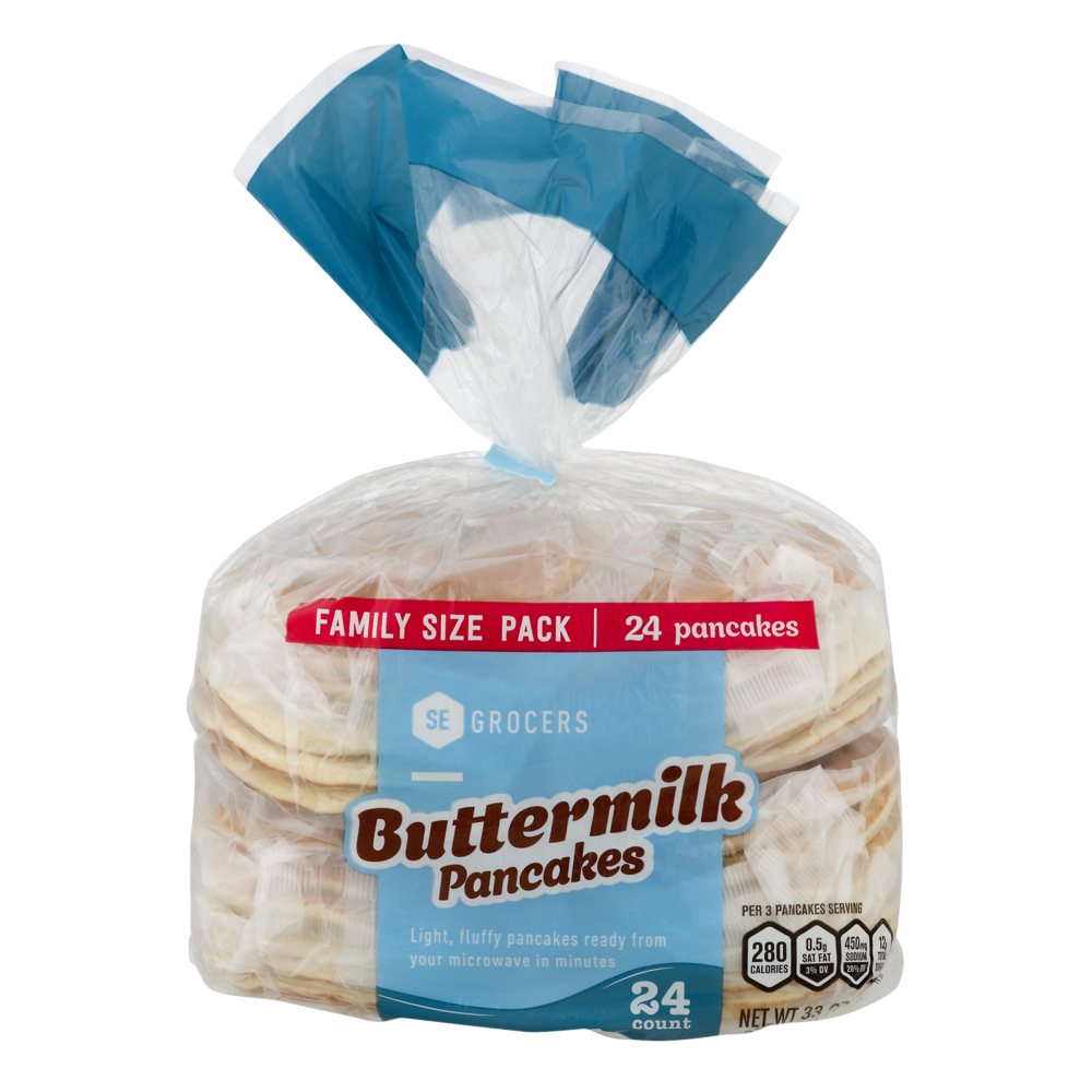 slide 1 of 1, SE Grocers Buttermilk Pancakes, 33 oz