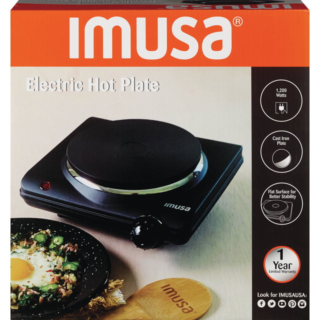 slide 1 of 1, IMUSA Single Electric Hot Plate, 1 ct