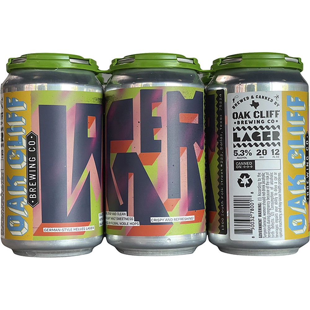 slide 1 of 1, Oak Cliff Lager, 6 ct; 12 oz