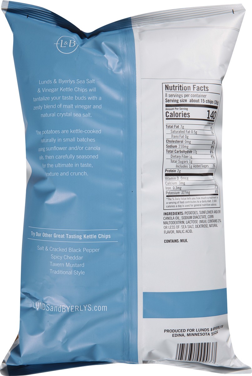slide 4 of 13, L&B Extra Crunchy Sea Salt & Vinegar Kettle Chips 8 oz, 8 oz