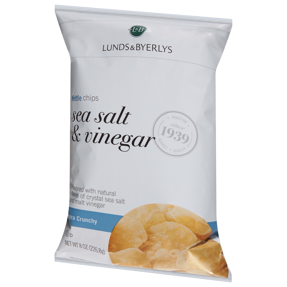 slide 5 of 13, L&B Extra Crunchy Sea Salt & Vinegar Kettle Chips 8 oz, 8 oz