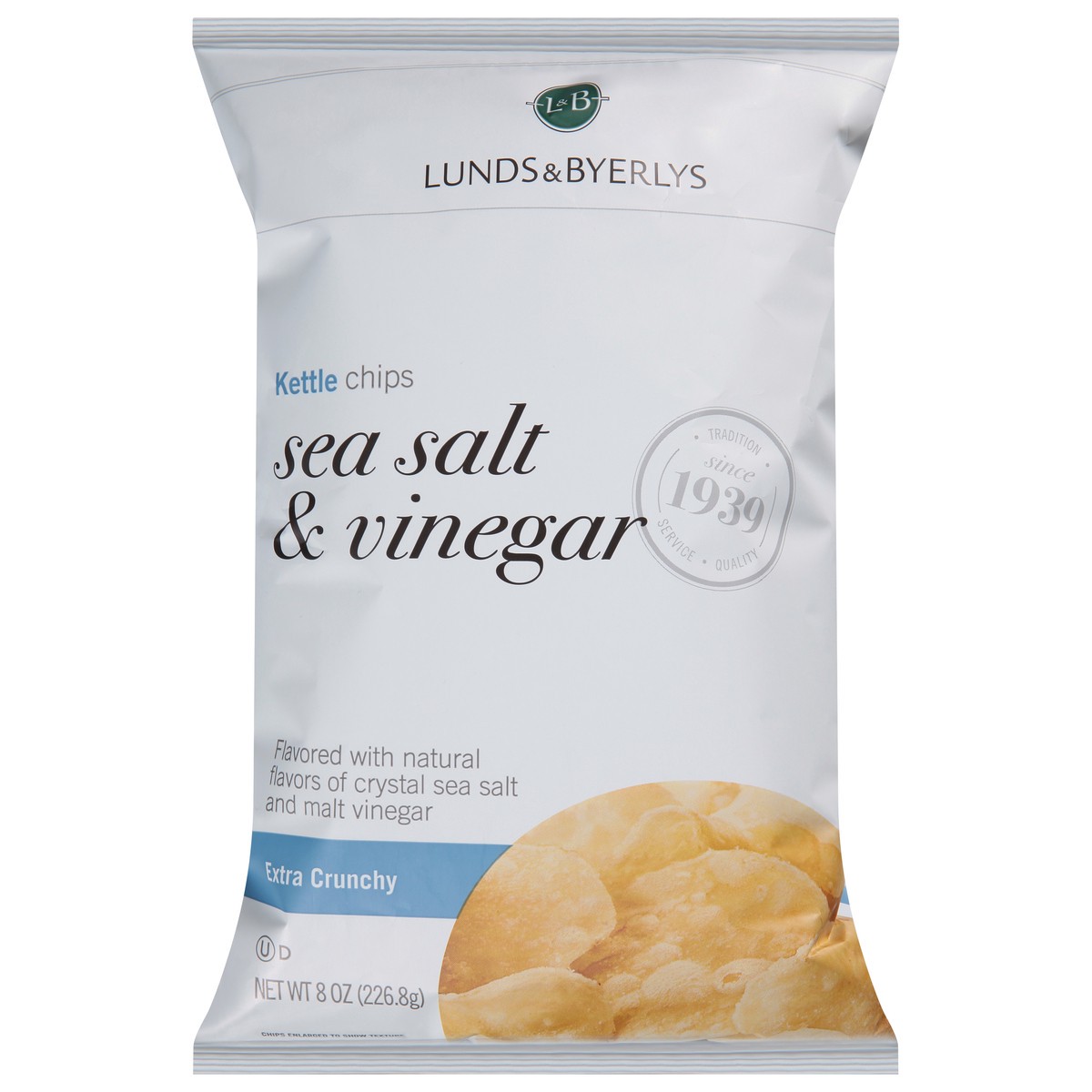 slide 3 of 13, L&B Extra Crunchy Sea Salt & Vinegar Kettle Chips 8 oz, 8 oz