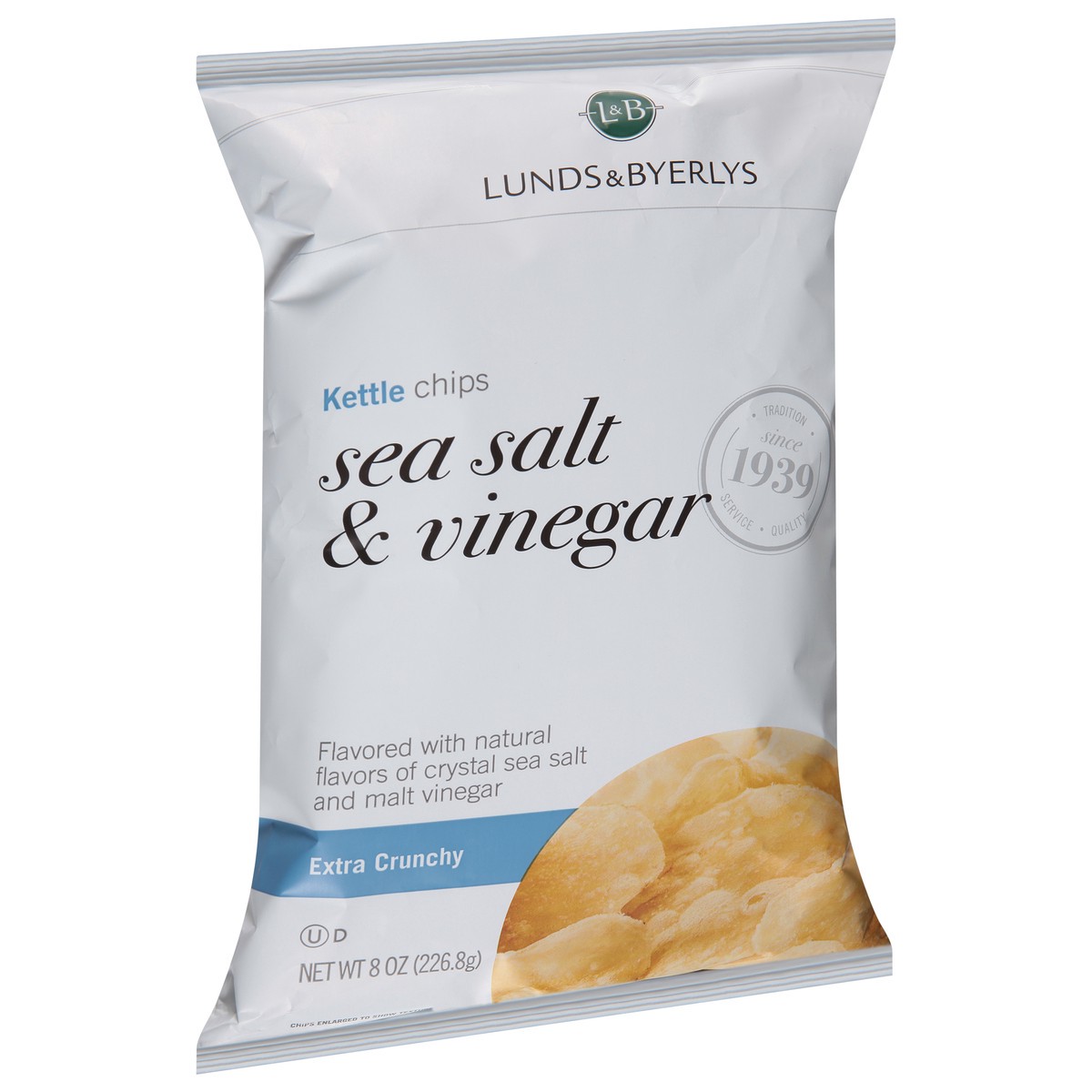 slide 2 of 13, L&B Extra Crunchy Sea Salt & Vinegar Kettle Chips 8 oz, 8 oz