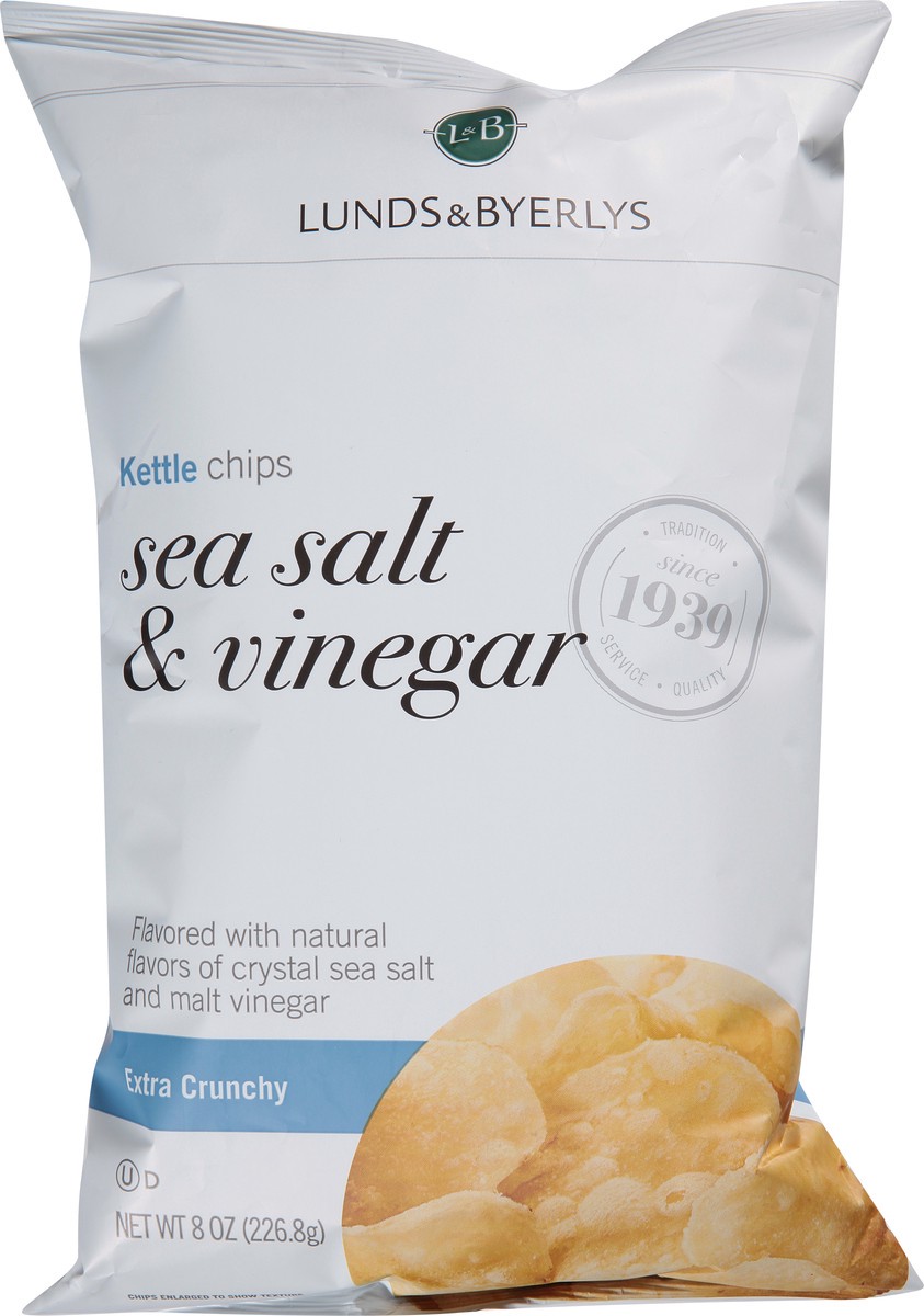 slide 6 of 13, L&B Extra Crunchy Sea Salt & Vinegar Kettle Chips 8 oz, 8 oz
