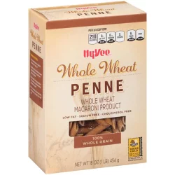 Hy-vee Whole Wheat Macaroni Product, Penne Rigate