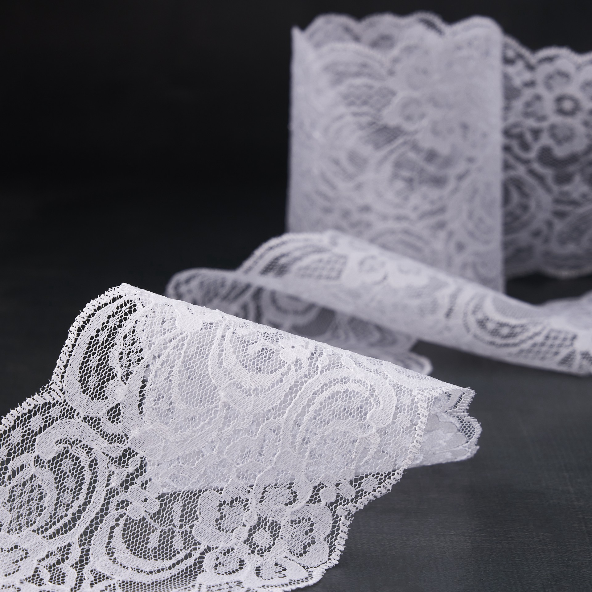 slide 4 of 5, 3.5" X 3yd. Lace Ribbon By Celebrate It, 3.5 in x 3 yd