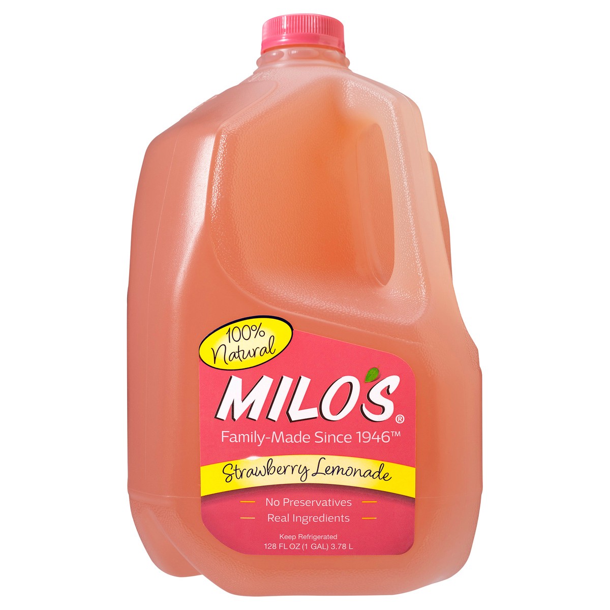 slide 2 of 2, Milo's Strawberry Lemonade - 128 fl oz, 128 fl oz