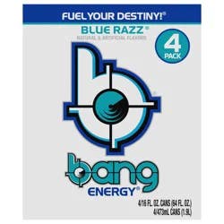 Bang Blue Razz Energy Drink - 4 ct