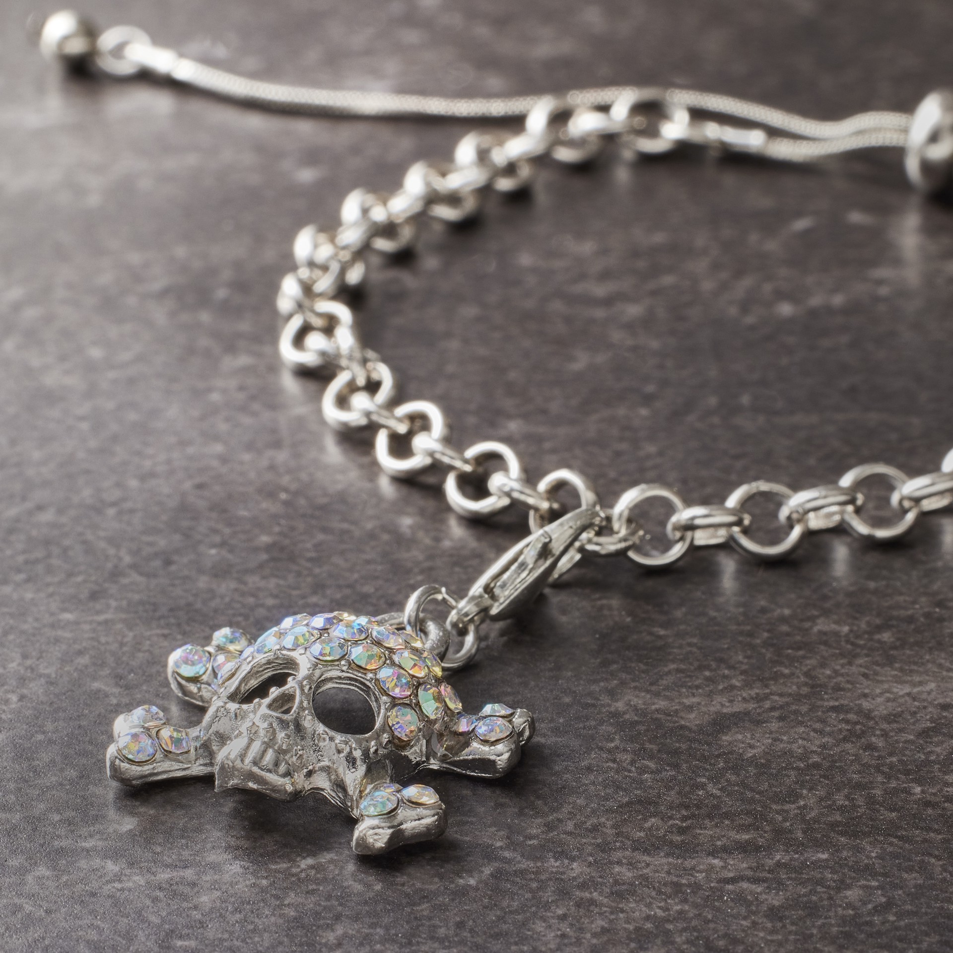 slide 2 of 2, Bling Skull Charm By Bead Landing, 1 ct