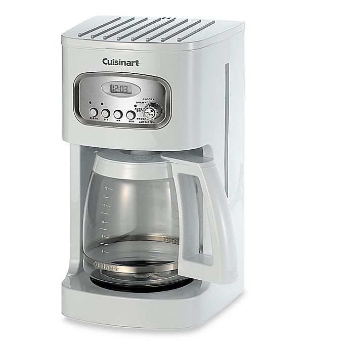 slide 1 of 1, Cuisinart 12-Cup Programmable Coffee Maker - White, 1 ct