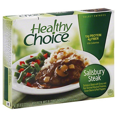 slide 1 of 1, Healthy Choice Salisbury Steak, 8 oz