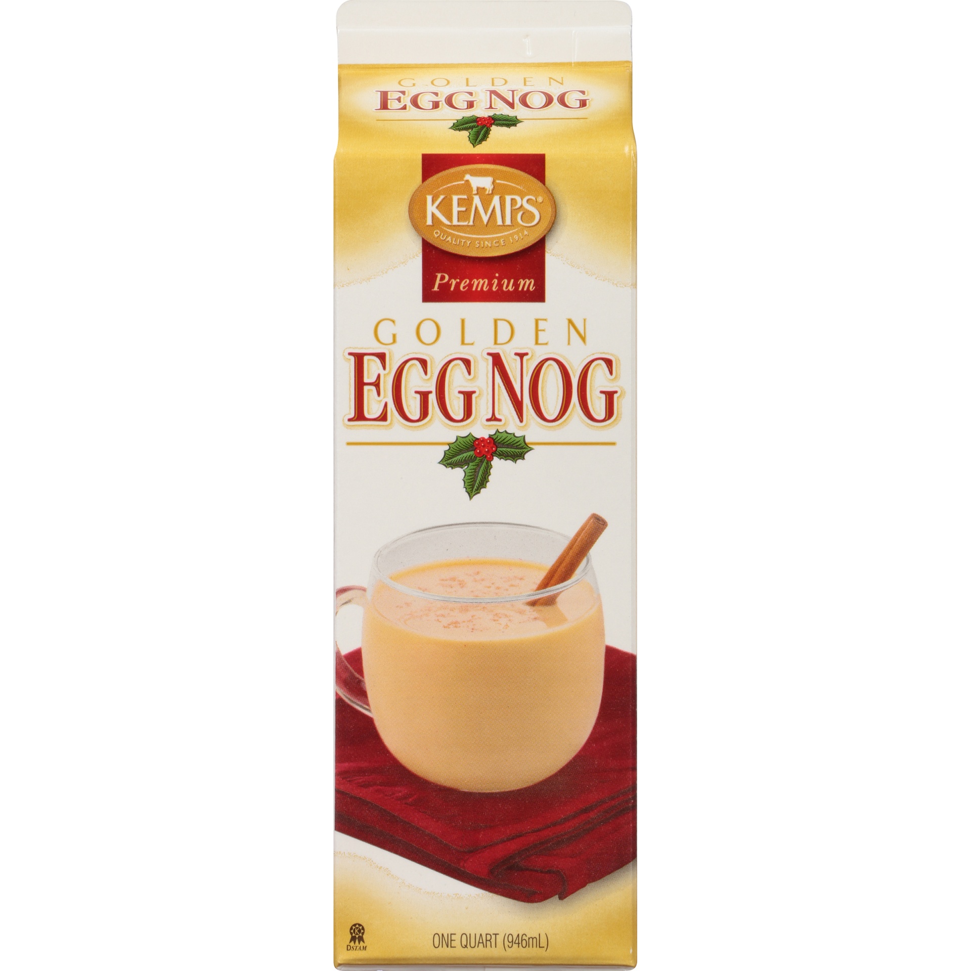 slide 6 of 8, Kemps Premium Golden Egg Nog 1 Qt. Carton, 1 qt
