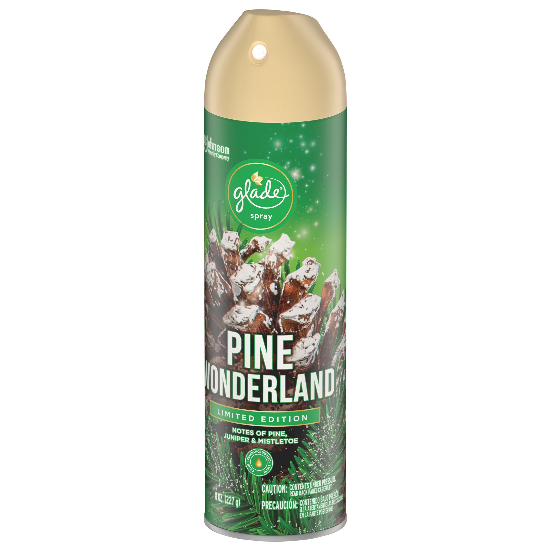 slide 4 of 5, Glade Pine Wonderland Air Freshener Spray, 1 ct