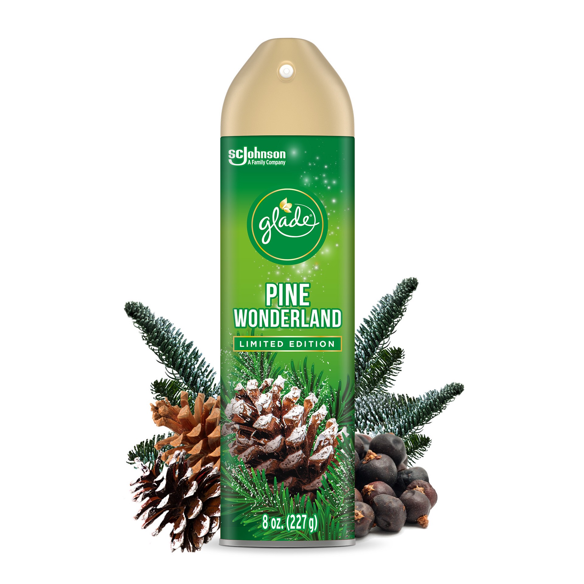 slide 5 of 5, Glade Pine Wonderland Air Freshener Spray, 1 ct