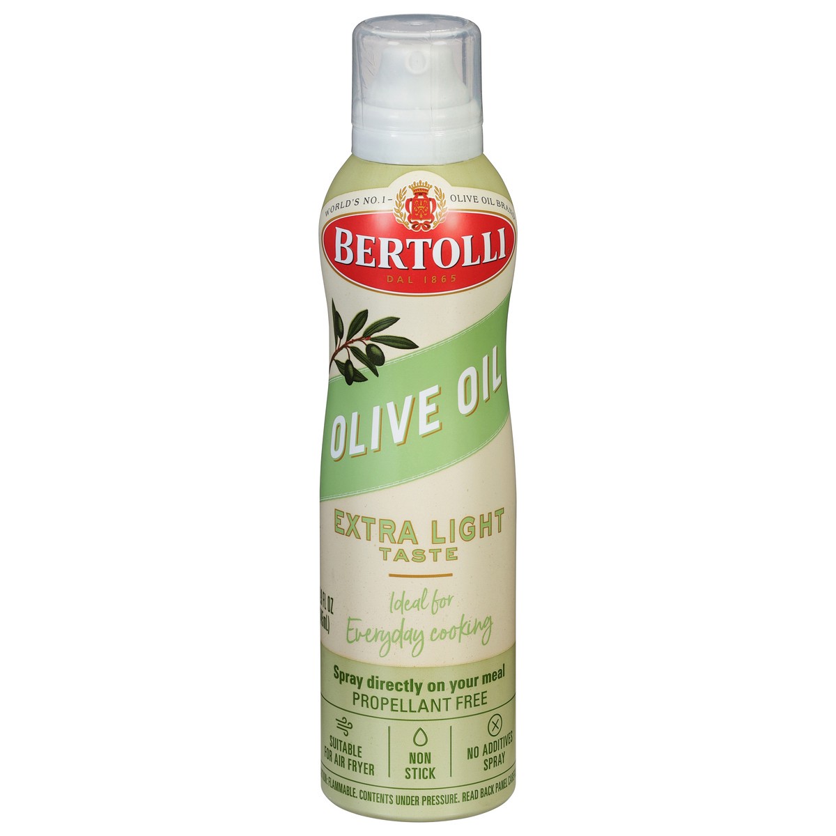 slide 12 of 13, Bertolli Spray Extra Light Taste Olive Oil 4.9 fl oz, 4.90 fl oz