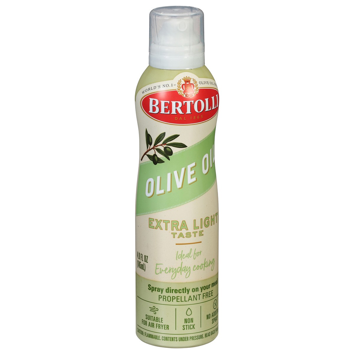 slide 3 of 13, Bertolli Spray Extra Light Taste Olive Oil 4.9 fl oz, 4.90 fl oz