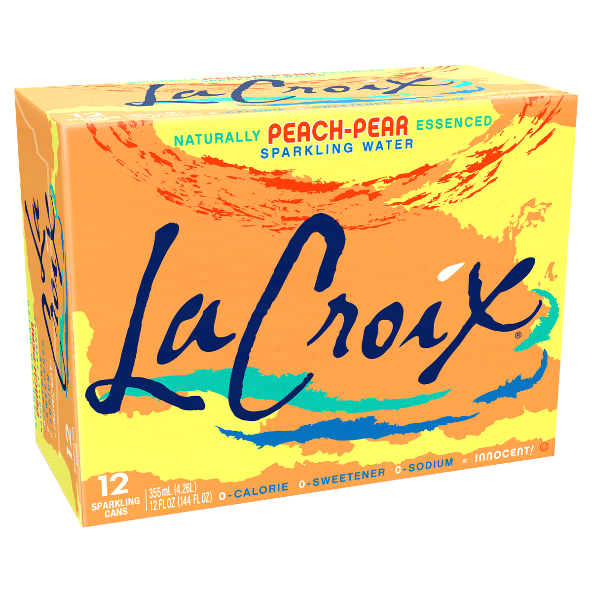 slide 1 of 6, La Croix Peach Pear Sparkling Water, 12 ct; 12 fl oz