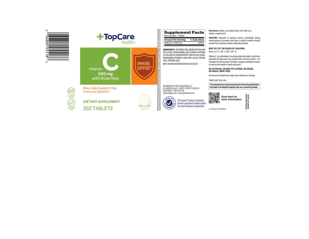 slide 11 of 14, Topcare Vitamin C 500 Mg With Rose Hips Tablets, 250 ct
