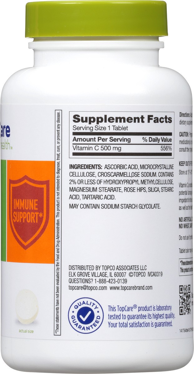 slide 12 of 14, Topcare Vitamin C 500 Mg With Rose Hips Tablets, 250 ct