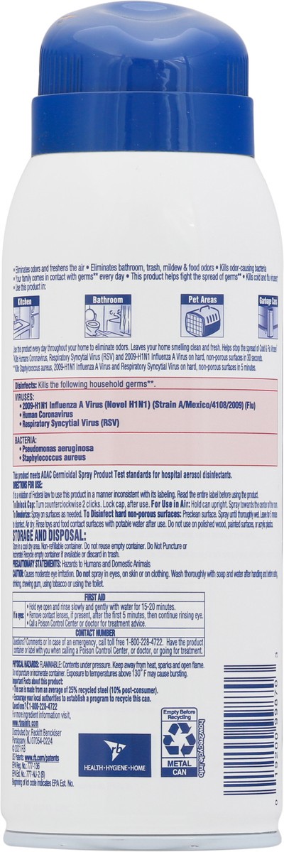 slide 5 of 9, Lysol Neutraair Disinfectant Spray, 2 In 1: Eliminates Odors and Disinfects, Air Freshener & Disinfecting Spray, Lavender & Lily, 10 Fl Oz., 10 oz