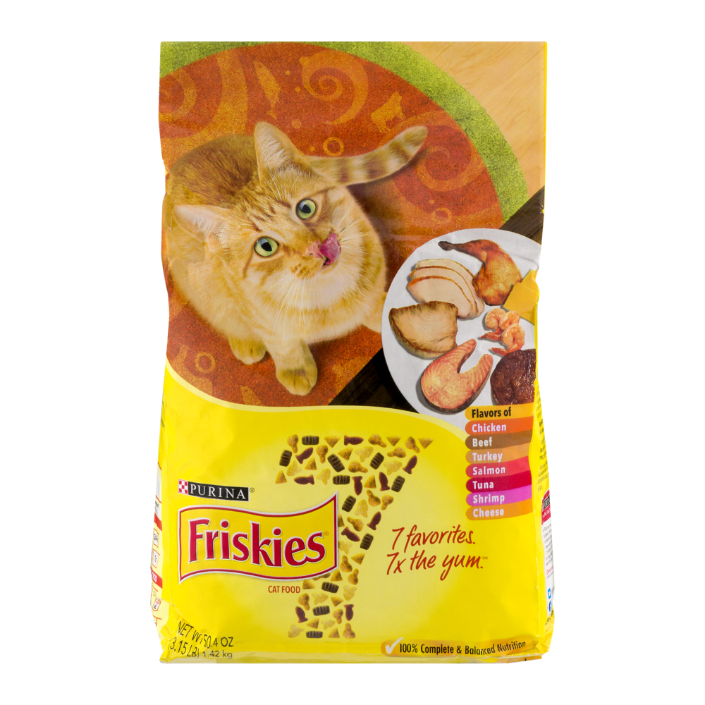 slide 1 of 1, Purina Friskies 7 Favorites, 3.15 lb