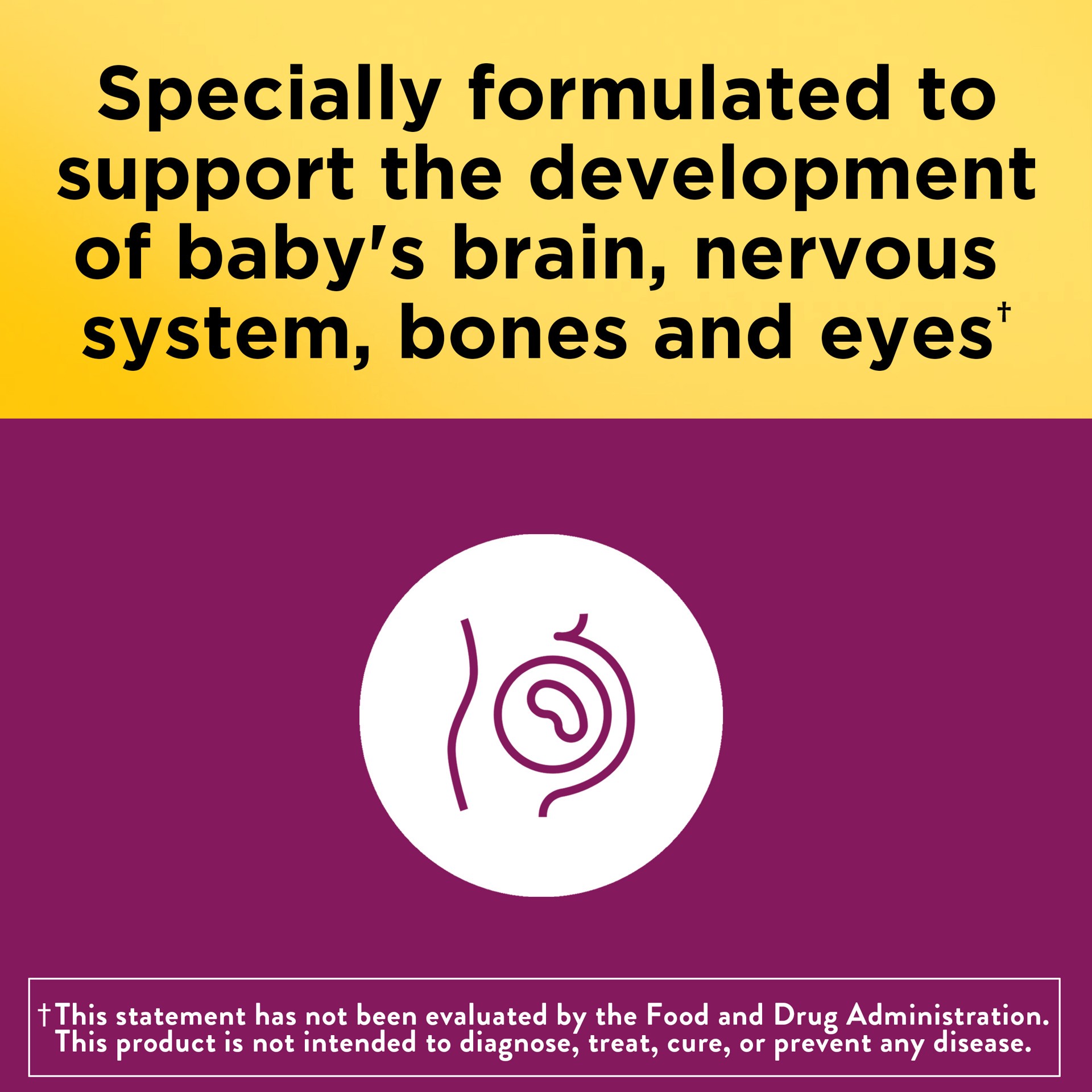 slide 3 of 8, Nature Made Prenatal with Folic Acid + DHA, Dietary Supplement for Daily Nutritional Support, 30 Softgels, 30 Day Supply, 30 ct