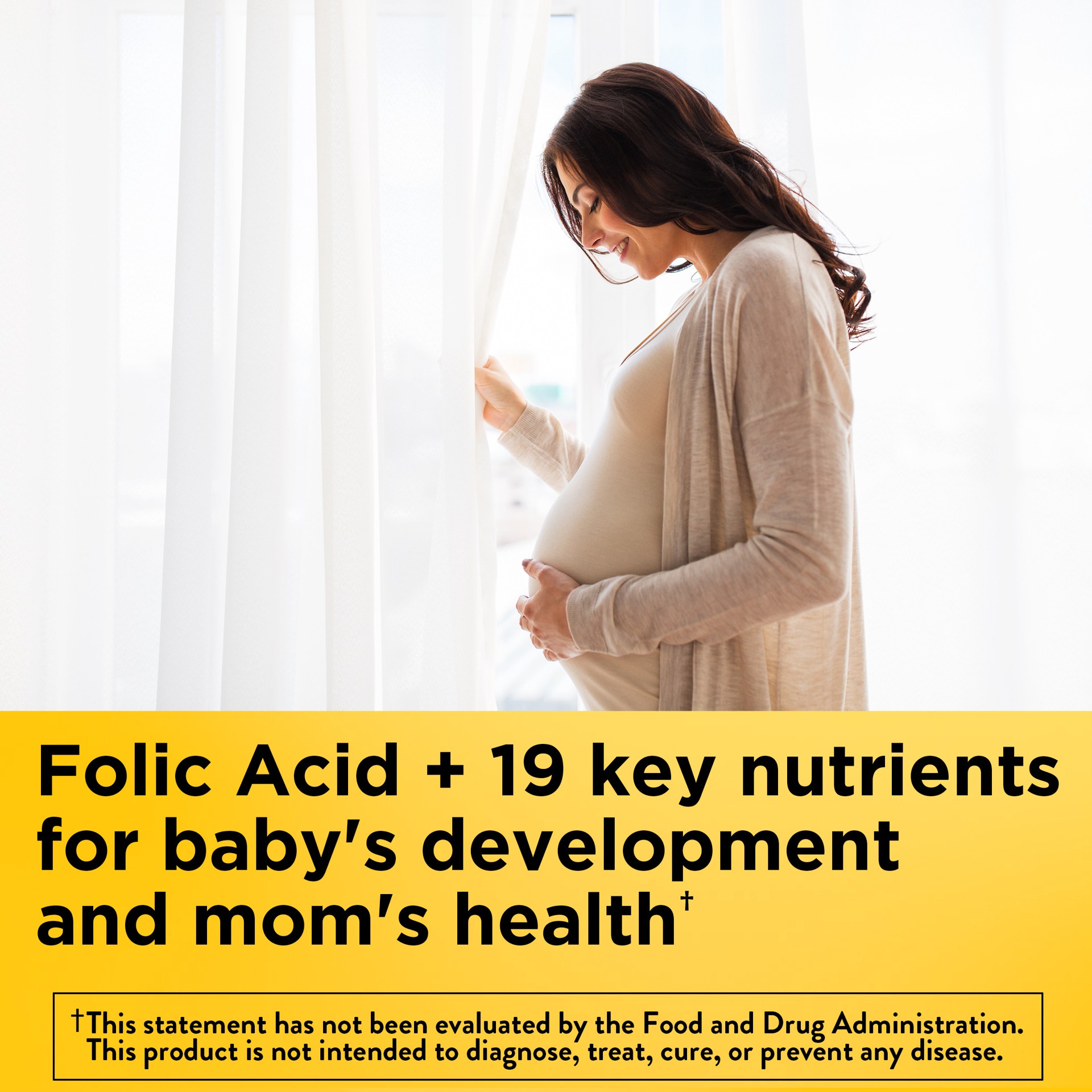 slide 4 of 8, Nature Made Prenatal with Folic Acid + DHA, Dietary Supplement for Daily Nutritional Support, 30 Softgels, 30 Day Supply, 30 ct