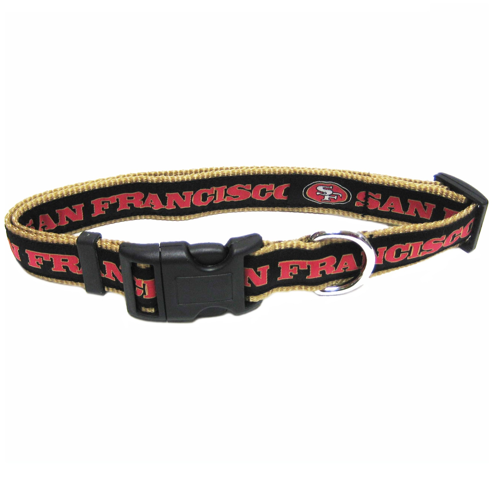 slide 1 of 1, Pets First San Francisco 49ers NFL Dog Collar, LG