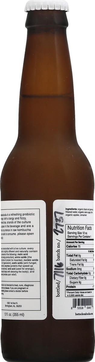 slide 5 of 13, BetterKombucha Apple Kombucha - 12 oz, 12 oz