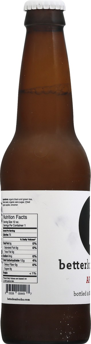 slide 9 of 13, BetterKombucha Apple Kombucha - 12 oz, 12 oz