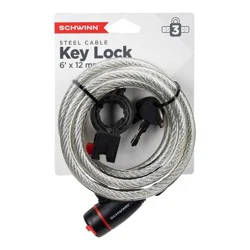 Schwinn 6' x 12mm Key Cable Lock