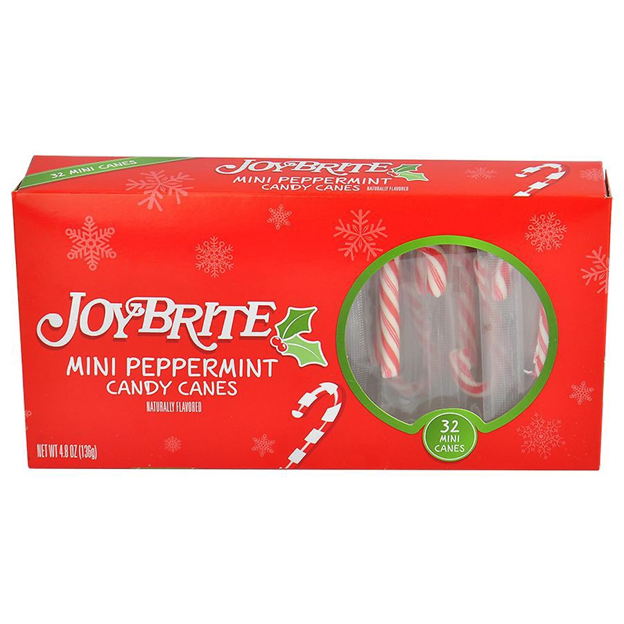 slide 1 of 1, Joybrite Mini Candy Canes Peppermint, 32 ct