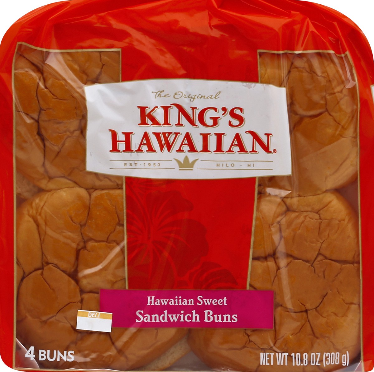 slide 2 of 5, King's Hawaiian Sandwich Buns, Hawaiian Sweet, 4 ct