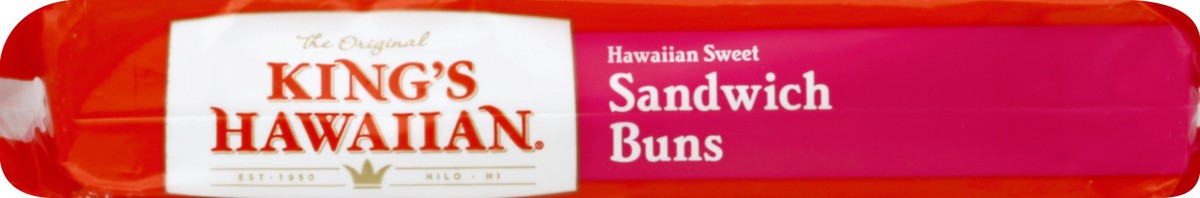 slide 4 of 5, King's Hawaiian Sandwich Buns, Hawaiian Sweet, 4 ct