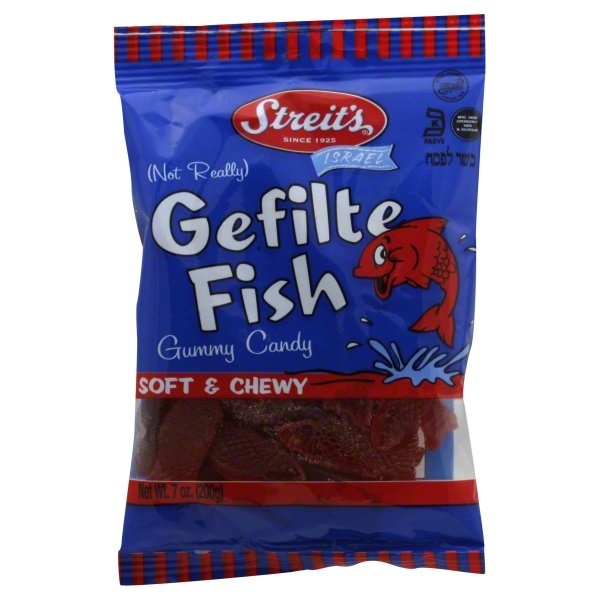 slide 1 of 1, Streit's Gummy Fish, 7 oz