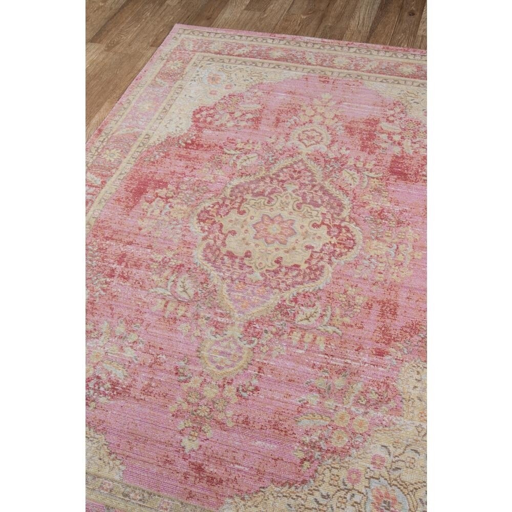 slide 3 of 4, Momeni Isabeisa-1Pnk5373 Isabella Machine Made 100 Percent Polyester Rectangle Rug, Pink - 5, 1 ct