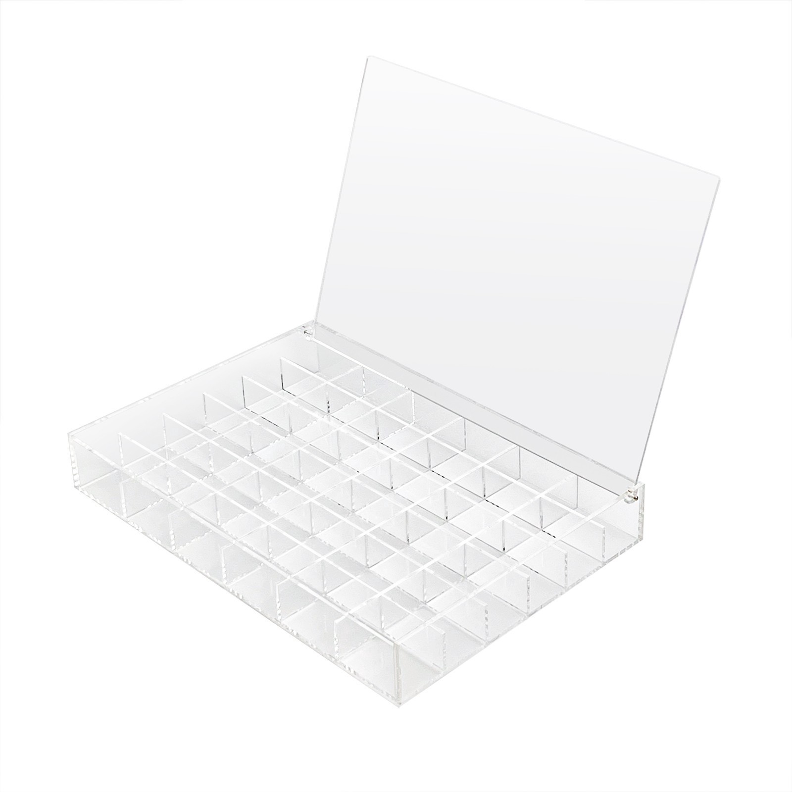 slide 4 of 4, 13.6" Clear 36-Compartment Divided Tray With Lid By Bead Landing, 14 in x 9 in x 2 in